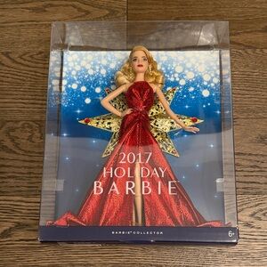 NEW 2017 Holiday Barbie Collector Doll in Sparkling Red Gown